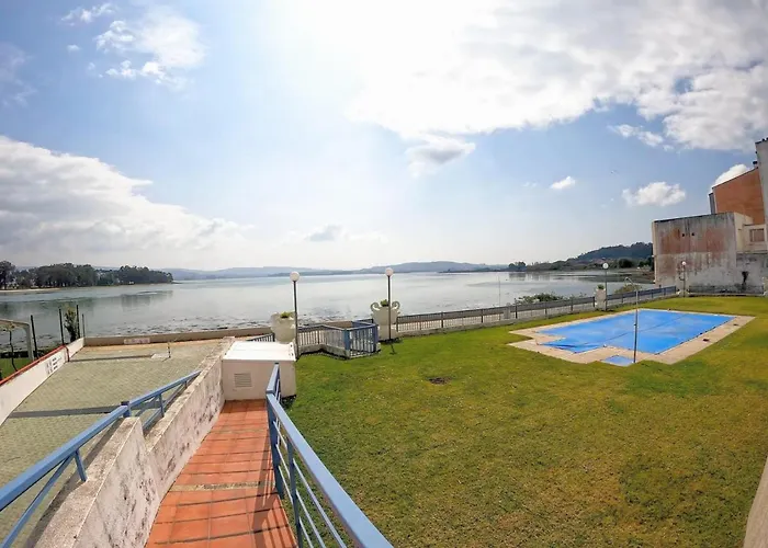 Precioso Apartamento Con Piscina Y Jardin Frente A La Toja